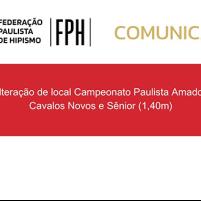 Alteração de local 